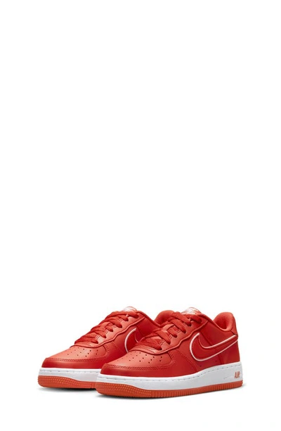 Nike Kids' Air Force 1 Sneaker In Picante Red/ White