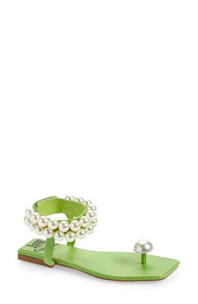Jeffrey Campbell Chateau Embellished Sandal In Green