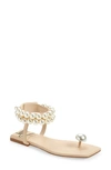 Jeffrey Campbell Chateau Embellished Sandal In Natural