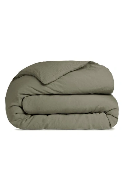 Parachute Linen Duvet Cover In Moss