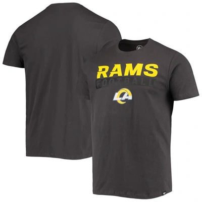 47 ' Charcoal Los Angeles Rams Dark Ops Super Rival T-shirt
