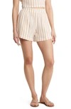 Rip Curl Premium Surf Stripe Cotton Shorts In Gold