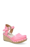 As98 Pietro Studded Wedge Pump In Pink
