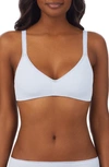 On Gossamer Cabana Cotton Blend Stretch Bralette In Light Breeze