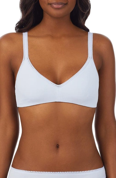 On Gossamer Cabana Cotton Blend Stretch Bralette In Light Breeze