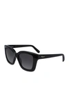 Ferragamo 53mm Square Sunglasses In Black