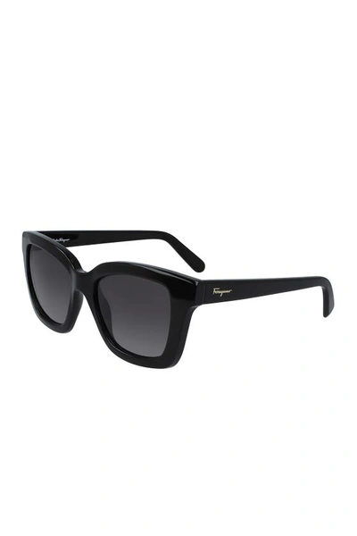 Ferragamo 53mm Square Sunglasses In Black
