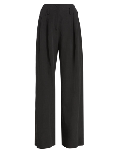 Ulla Johnson Wide-leg Trousers In Noir