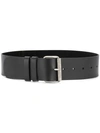 Aspesi Buckled Belt In Black