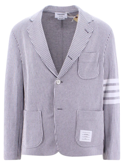 Thom Browne Jacket In Grey