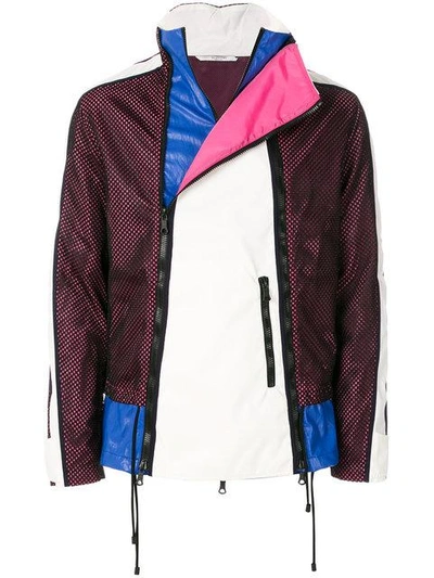 Valentino Mesh Panel Lightweight Jacket In Multicolour