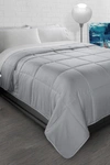 Ella Jayne Home Black All-season Super Soft Triple Brushed Microfiber Down-alternative Comforter In Grey