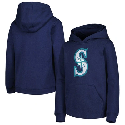 Outerstuff Kids' Youth Navy Seattle Mariners Team Primary Logo Pullover Hoodie