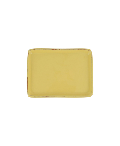 Vietri Cucina Fresca Rectangular Tray In Yellow