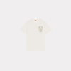Kenzo Elephant Varsity Jungle T-shirt Off White Male In Blanc Casse
