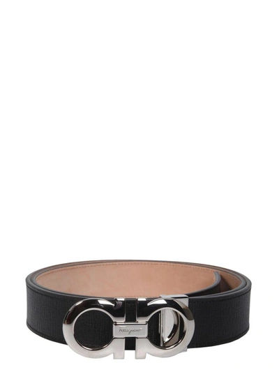 Ferragamo Gancini Belt In Nero