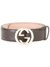 Gucci Signature Belt In Brown
