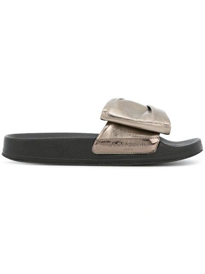 Robert Clergerie Wendy Slides In Metallic