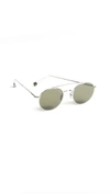 Ahlem Bastille Sunglasses In White Gold/grey