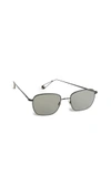 Ahlem Blanche Sunglasses In Black/grey