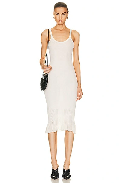 Bottega Veneta Scoop-neck Sleeveless Cotton-blend In Chalk