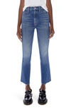 Mother Women's The Hustler Flood Ankle Flared Jeans In Beer Me