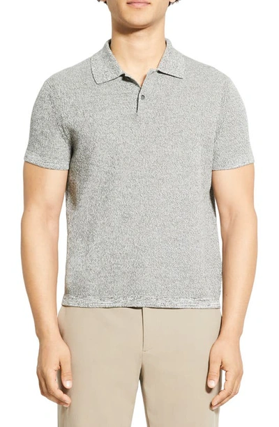 Theory Men's Nare Slim-ft Polo Shirt In Dark Olive/ivory