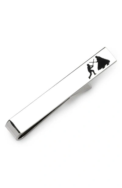 Cufflinks, Inc Men's Star Wars Vader Luke Lightsaber Battle Tie Bar In Silver