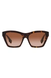 Burberry Women's Arden 54mm Square Polarized Sunglasses In Brown