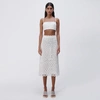 Jonathan Simkhai Sally Crochet Midi Skirt In White
