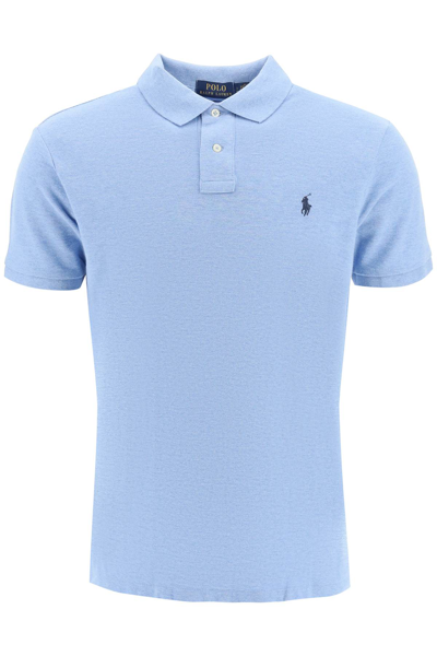 Polo Ralph Lauren Polo Shirt With Logo In Light Blue