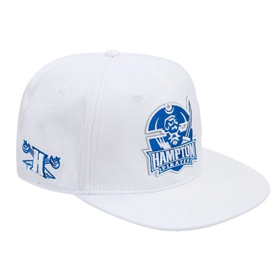 Pro Standard White Hampton Pirates  Evergreen Wool Snapback Hat