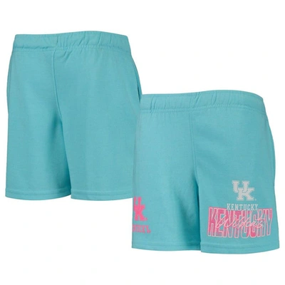Outerstuff Kids' Youth Aqua Kentucky Wildcats Super Fresh Neon Daze Shorts