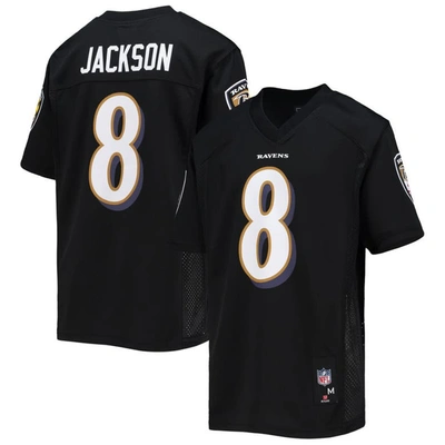 Outerstuff Youth Lamar Jackson Black Baltimore Ravens Replica Player Jersey