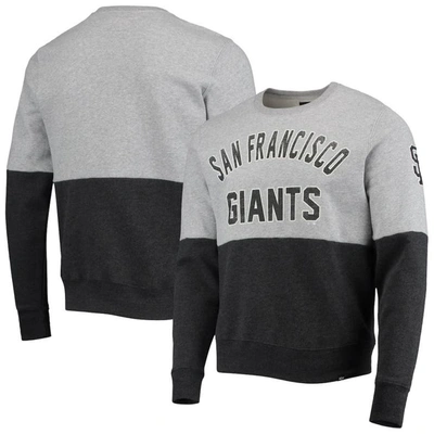 47 ' Heathered Gray/heathered Black San Francisco Giants Two-toned Team Pullover Sweatshirt In Heather Gray