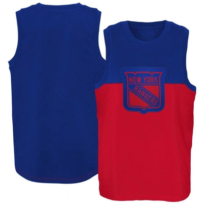 Outerstuff Kids' Youth Blue/red New York Rangers Revitalize Tank Top
