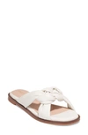 Cole Haan Anica Lux Knotted Slide Sandal In Ivory Ltr