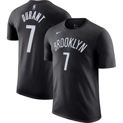 Nike Kevin Durant Black Brooklyn Nets Icon 2022/23 Name & Number T-shirt