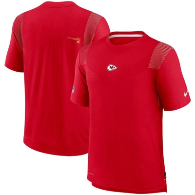 Nike Red Kansas City Chiefs Sideline Player Uv Performance T-shirt