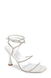 Jeffrey Campbell Glamorous Sandal In White & Silver