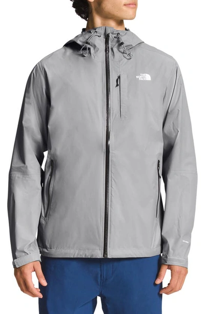 The North Face Alta Vista Water Repellent Packable Hooded Jacket In Meld Grey