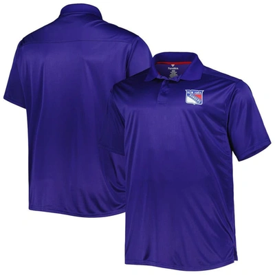Profile Men's Blue New York Rangers Big And Tall Team Color Polo Shirt