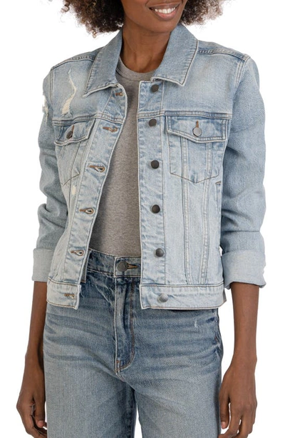 Kut From The Kloth Julia Denim Jacket In Electrify