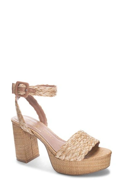 Chinese Laundry Truett Ankle Wrap Platform Sandal In Brown