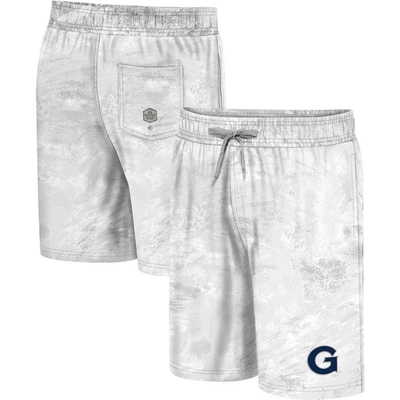 Colosseum White Georgetown Hoyas Realtree Aspect Ohana Swim Shorts
