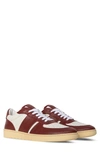 Collegium Pillar Destroyer Low Top Sneaker In White/ Red