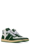 Collegium Pillar Destroyer High Top Sneaker In White/ Green/ White