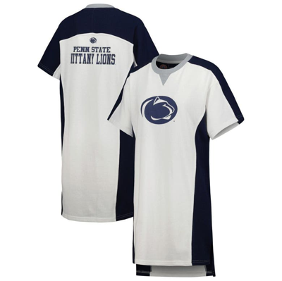 G-iii 4her By Carl Banks White Penn State Nittany Lions Home Run T-shirt Dress