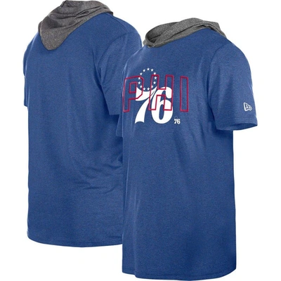 New Era Royal Philadelphia 76ers Active Hoodie T-shirt