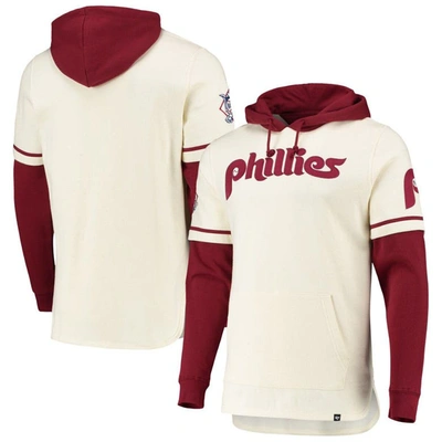 47 ' Cream Philadelphia Phillies Trifecta Shortstop Pullover Hoodie In Neutral